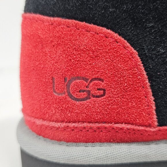 NEW! Ugg Neumel Mashup Black Red Suede Chukka Boots Mens Size 10 - Picture 13 of 13